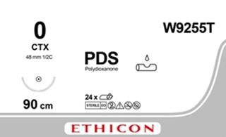 PDS II фіолетовий 90CM M3.5 USP0 одна голка CTX, тип колюча Taper Point, 48мм, 1/2 кола